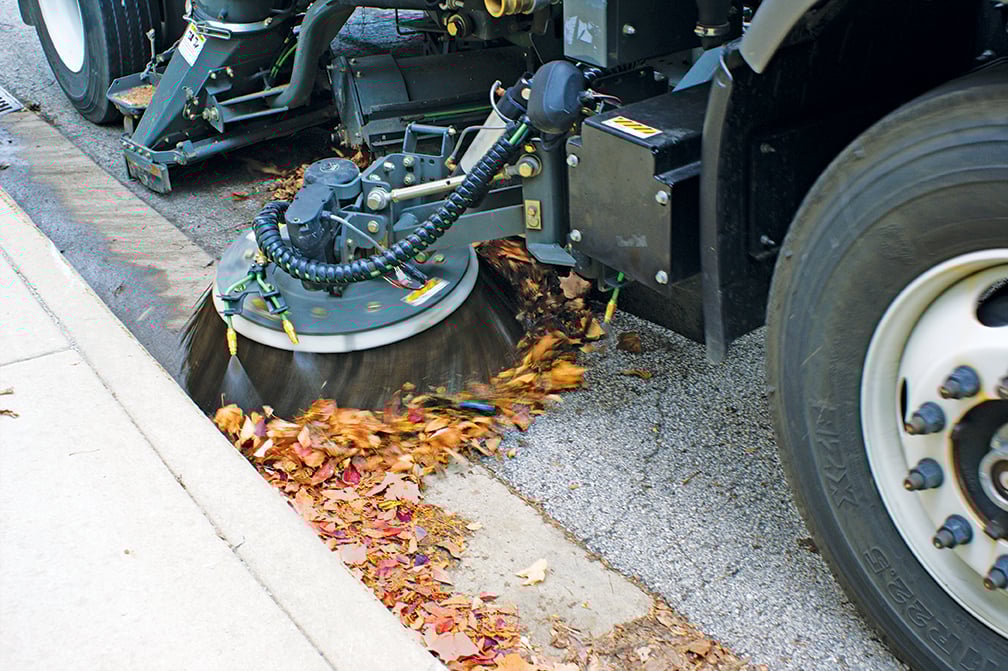 Elgin Sweeper Truck WaterSpray