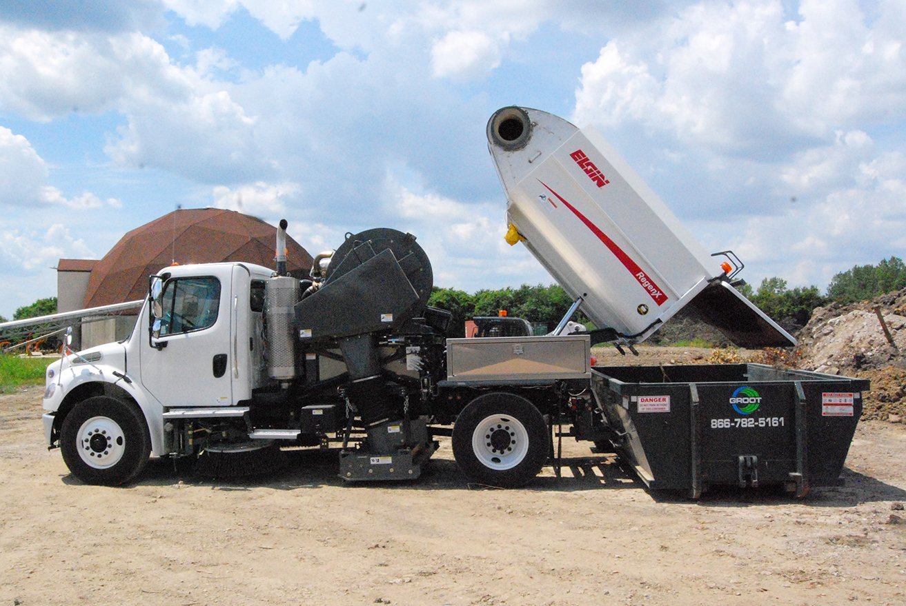 Dumping to Roll-off Container