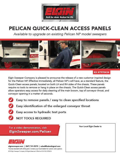 Pelican Quick-Clean Access Panel