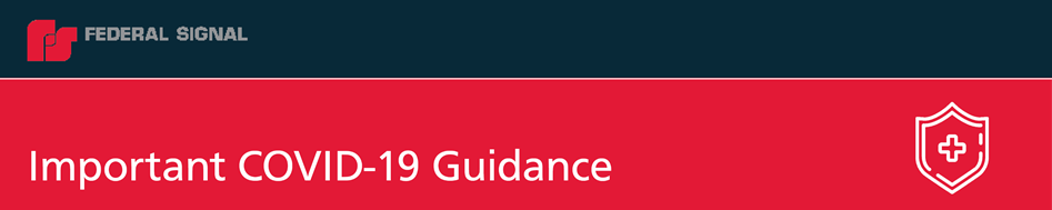 Federal Signal: OSHA Emergency Temporary Standard Update