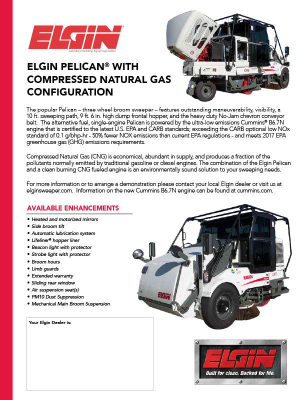 Pelican CNG Spec Sheet